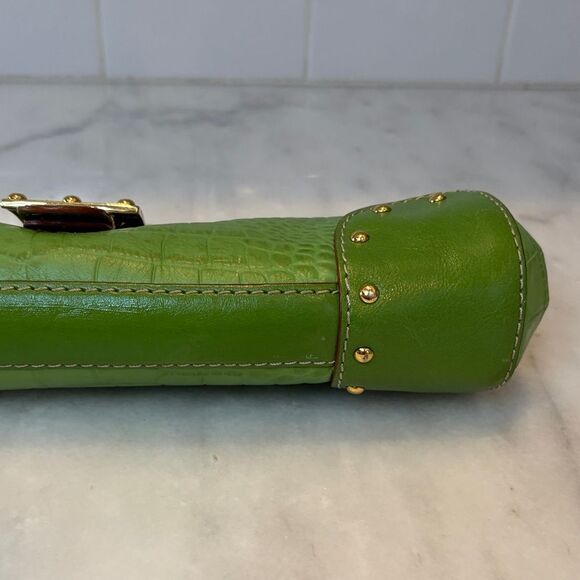 Michael Kors Crocodile Embossed Handbag Clutch - Picture 7 of 16